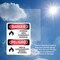 Signmission Storage Area Flammable Material Bilingual Danger Sign, Vinyl Decal, 7in W x 10in L, 2PK OS-2PACK-DS-D-710-VS-1583 - alternate 4